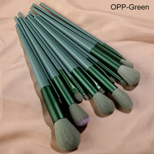 Load image into Gallery viewer, 13pcs Four Seasons Green Makeup Brush Set Portable Soft Powder Concealer Blusher Brush Eye Shadow Brush Beauty Tools