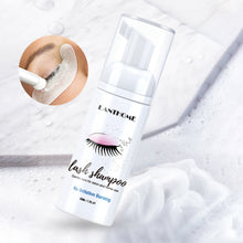Load image into Gallery viewer, 50ml No Stimulation Eyelash Shampoo Extensions Brush Kit Eyelash Extension Glue Eye Lash Cleansing Foam Pump Design Makeup Clean