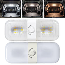 Load image into Gallery viewer, 12-24V 120LEDs Car RV Light Automobile Lamp with 3 Colors Stepless Dimmable Brightness Adjustable Trailer Ceiling Lighting