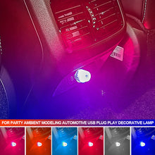Load image into Gallery viewer, Car Mini USB LED Atmosphere Lights Auto Interior For Party Ambient Modeling Automotive USB Plug Play Decorative Lamp