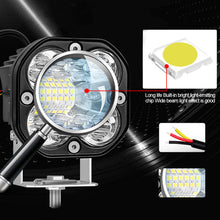 Load image into Gallery viewer, 3" LED Work Spotlights 12V 66W HeadlightsFlood Led Bar Fog Lights for Motorcycles Car Truck 4x4 Off Road ATV