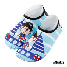 Load image into Gallery viewer, Children's outdoor beach shoes stick skin breathable soft sole diving shoes butterfly heel anti-cutting swimming shoes