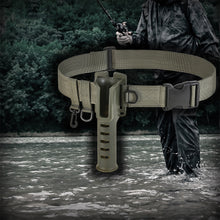 Load image into Gallery viewer, Portable Multi-Functional Fishing Rod Belt Support Waist Hanging Rod Barrel Fixer Fishing Tackle Hanging Buckle