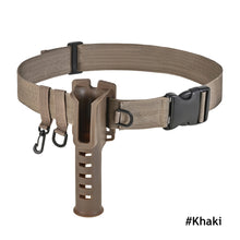 Load image into Gallery viewer, Portable Multi-Functional Fishing Rod Belt Support Waist Hanging Rod Barrel Fixer Fishing Tackle Hanging Buckle