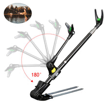 Load image into Gallery viewer, Stainless Steel Thickened Fishing Rod Bracket Dual-Purpose Fishing Bracket Fishing Box Ground Insert Bracket Fishing Supplies 1.7M/2.1M/2.4M