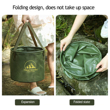 Load image into Gallery viewer, Portable Outdoor Foldable Bucket Travel Camping Fishing Car Wash Bucket Multifunctional Storage Bucket 10L/20L