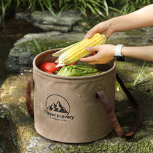 Load image into Gallery viewer, Portable Outdoor Foldable Bucket Travel Camping Fishing Car Wash Bucket Multifunctional Storage Bucket 10L/20L