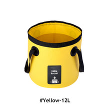 Load image into Gallery viewer, Pvc Folding Outdoor Bucket Portable Fishing Bucket Car Wash Bucket Camping Bucket Large Capacity Small Volume 10L/20L