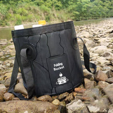 Load image into Gallery viewer, Pvc Folding Outdoor Bucket Portable Fishing Bucket Car Wash Bucket Camping Bucket Large Capacity Small Volume 10L/20L