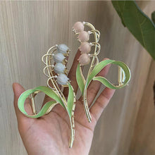 Load image into Gallery viewer, Bell Orchid Flower Hairpin Fashion Temperamental Flower Alloy Hair Clip Headdress Hair Accessories for Women