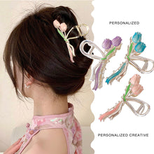 Load image into Gallery viewer, Tulip Bouquet Hairpin Alloy Simple Hair Clip Fashion Creative Headwear Hair Accessories for Women