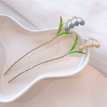 Load image into Gallery viewer, Elegant Bell Orchid Flower Hairpin Alloy Tulip Flower Hair Clasp Fashion Temperamental Headwear Hair Accessories