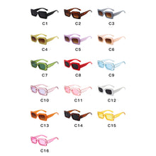 Load image into Gallery viewer, Retro Square Small Frame Sunglasses Unpolarized Personalized Sunglasses Fashion Colorful Outdoor Sunglasses
