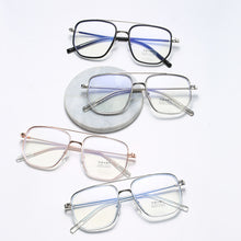 Load image into Gallery viewer, Fashion Large Frame Anti Blue Light Glasses Retro Polygonal Double Beam Glasses Comfortable Transparent Glasses For Women Men