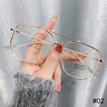 Load image into Gallery viewer, Fashion Large Frame Anti Blue Light Glasses Retro Polygonal Double Beam Glasses Comfortable Transparent Glasses For Women Men
