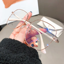 Load image into Gallery viewer, Fashion Large Frame Anti Blue Light Glasses Metal Frame Glasses Lightweight Comfortable Transparent Glasses For Women Men