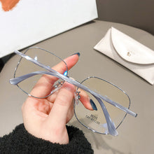 Load image into Gallery viewer, Fashion Large Frame Anti Blue Light Glasses Metal Frame Glasses Lightweight Comfortable Transparent Glasses For Women Men