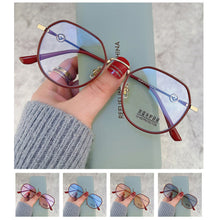 Load image into Gallery viewer, Color Changing Anti Blue Light Glasses Fashion Polygonal Glasses Lightweight Comfortable Outdoor Sunglasses For Women