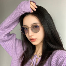 Load image into Gallery viewer, Color Changing Anti Blue Light Glasses Fashion Polygonal Glasses Lightweight Comfortable Outdoor Sunglasses For Women