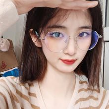 Load image into Gallery viewer, Fashion Polygonal Anti Blue Light Glasses Simple Frame Glasses Lightweight Comfortable Transparent Glasses For Women