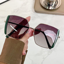 Load image into Gallery viewer, Personalized Polygonal Large Frame Sunglasses Metal Frame Unpolarized Sunglasses UV Protection Outdoor Sunglasses for Women