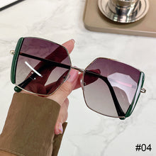 Load image into Gallery viewer, Personalized Polygonal Large Frame Sunglasses Metal Frame Unpolarized Sunglasses UV Protection Outdoor Sunglasses for Women