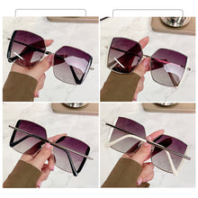 Load image into Gallery viewer, Personalized Polygonal Large Frame Sunglasses Metal Frame Unpolarized Sunglasses UV Protection Outdoor Sunglasses for Women