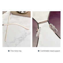 Load image into Gallery viewer, Personalized Polygonal Large Frame Sunglasses Metal Frame Unpolarized Sunglasses UV Protection Outdoor Sunglasses for Women