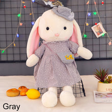 Load image into Gallery viewer, 37cm Cute Rabbit Plush Toy with Hat Dress Long Ear Soft Stuffed Bunny Doll Sleeping Toy Girls Kids Baby Plush Animal Birthday Gifts