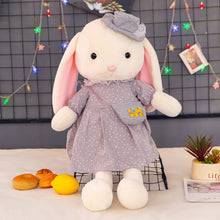 Load image into Gallery viewer, 37cm Cute Rabbit Plush Toy with Hat Dress Long Ear Soft Stuffed Bunny Doll Sleeping Toy Girls Kids Baby Plush Animal Birthday Gifts