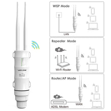 Load image into Gallery viewer, High Power 300Mbps Wireless Wifi Repeater Outdoor 2.4G Wireless Wifi Router /Long Range Extender POE High Gain Antennas