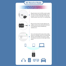 Load image into Gallery viewer, 5 in 1 Bluetooth Adapter For Speaker Headset Car Wireless Audio Receiver/Transmitter Dual Function Bluetooth 5.2 USB Dongle