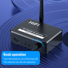 Load image into Gallery viewer, Bluetooth 5.0 Receiver U Disk Digital to Analog Audio Converter Spdif Optical Fiber to 3.5MM AUX 2 RCA Car kit Amplifier Speaker