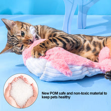 Load image into Gallery viewer, Jumping Lobster Cat Toys Interactive Electric Shark Toys Washable Cat Plush Toy With Catnip Vibration Sensor Cats Game Toy Kitten