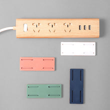 Load image into Gallery viewer, Wall Mounted Socket Holder Punch Free Plug Fixer Self-Adhesive Power Strip Holder Home Cable Wire Organizer Racks