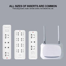 Load image into Gallery viewer, Wall Mounted Socket Holder Punch Free Plug Fixer Self-Adhesive Power Strip Holder Home Cable Wire Organizer Racks