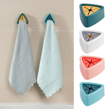 Load image into Gallery viewer, Wall Mounted Towel Plug Self Adhesive Towel Hook Holder Bathroom Towel Storage Rack Waterproof Kitchen Rag Dishcloth Clip Organizer