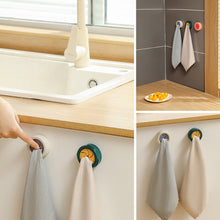 Load image into Gallery viewer, Wall Mounted Towel Plug Self Adhesive Towel Hook Holder Bathroom Towel Storage Rack Waterproof Kitchen Rag Dishcloth Clip Organizer