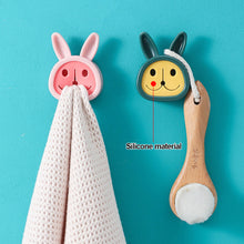 Load image into Gallery viewer, Wall Mounted Towel Plug Self Adhesive Towel Hook Holder Bathroom Towel Storage Rack Waterproof Kitchen Rag Dishcloth Clip Organizer