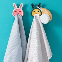 Load image into Gallery viewer, Wall Mounted Towel Plug Self Adhesive Towel Hook Holder Bathroom Towel Storage Rack Waterproof Kitchen Rag Dishcloth Clip Organizer