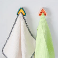 Load image into Gallery viewer, Wall Mounted Towel Plug Self Adhesive Towel Hook Holder Bathroom Towel Storage Rack Waterproof Kitchen Rag Dishcloth Clip Organizer