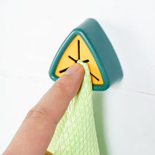 Load image into Gallery viewer, Wall Mounted Towel Plug Self Adhesive Towel Hook Holder Bathroom Towel Storage Rack Waterproof Kitchen Rag Dishcloth Clip Organizer