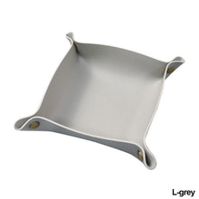 Load image into Gallery viewer, PU Leather Keychain Storage Tray Desktop Waterproof Storage Box Table Jewelry Organizing Tray Flat Mat