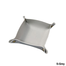 Load image into Gallery viewer, PU Leather Keychain Storage Tray Desktop Waterproof Storage Box Table Jewelry Organizing Tray Flat Mat