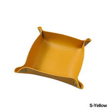 Load image into Gallery viewer, PU Leather Keychain Storage Tray Desktop Waterproof Storage Box Table Jewelry Organizing Tray Flat Mat