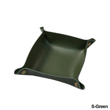 Load image into Gallery viewer, PU Leather Keychain Storage Tray Desktop Waterproof Storage Box Table Jewelry Organizing Tray Flat Mat