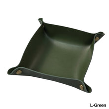 Load image into Gallery viewer, PU Leather Keychain Storage Tray Desktop Waterproof Storage Box Table Jewelry Organizing Tray Flat Mat