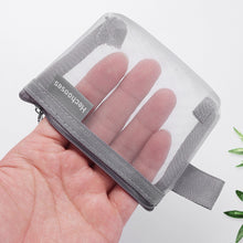 Load image into Gallery viewer, Simple Nylon Mesh Storage Bag Key Cards Storage Pouch with Zipper Thicken Travel Bags Office Stationary Case