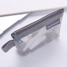 Load image into Gallery viewer, Simple Nylon Mesh Storage Bag Key Cards Storage Pouch with Zipper Thicken Travel Bags Office Stationary Case