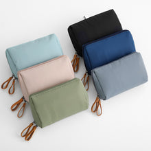 Load image into Gallery viewer, Korean Style Solid Color Cosmetic Bag Women Bow Tie Makeup Bag Waterproof Travel Wash Pouch Toiletries Case Bag Organizer